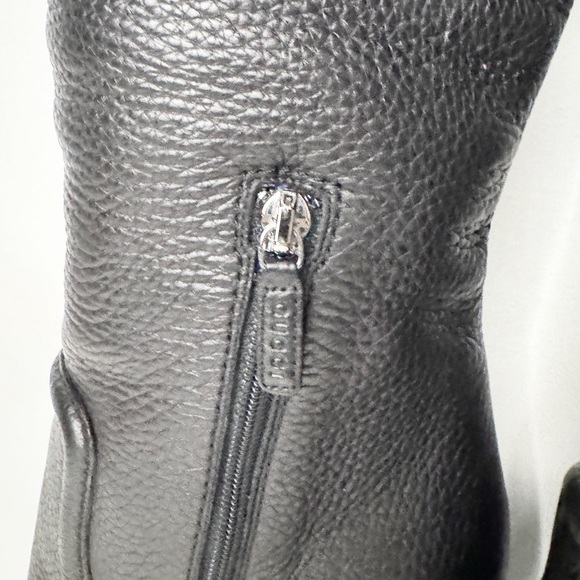 GUCCI BLACK CAVIAR LEATHER TECHNO HORSEBIT HEEL PLATFORM BOOTS SZ 40 - Picture 6 of 12